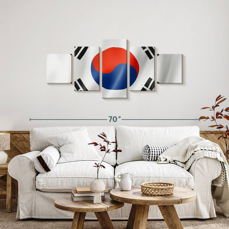 South Korea Flag, 24" H x 55" W