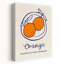 «Valencia Market Oranges Organic Retro Rustic Fruit Summer», art mural-1561479995