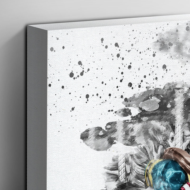 Carousel Fairground Horse - Wall Art, 50cm H x 76cm W, Wrapped Canvas