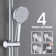 Shower System With 10" Rain Shower Head, 4 Function Adjustable Rain Dual Shower Head