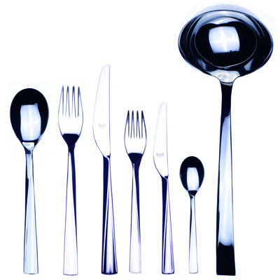 Elica Flatware Set - 39 Pieces - Stainless Steel