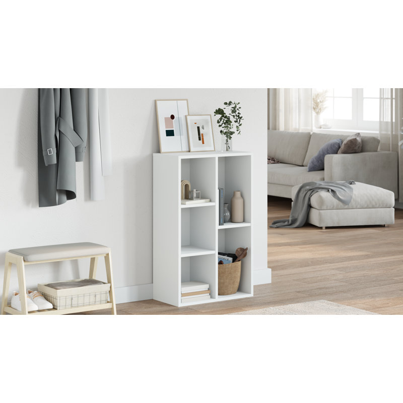 Haydon 203.2cm H x 127cm W Bookcase, White
