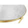 Luxe Round Glass Top Metal Base Dining Table