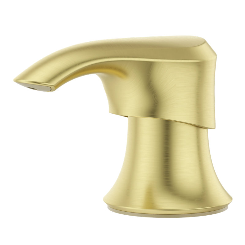 Solotilt Soap Pump in Brushed Gold, Brushed Gold