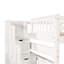 Lit superposé double sur double avec tablettes et 6 tiroirs de rangement-981364366