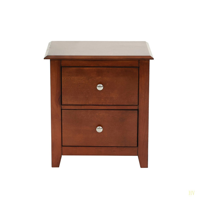 Table de chevet avec 2 tiroirs Selma