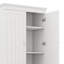 Armoire de rangement haute avec deux portes et trois tiroirs avec armoire réglable