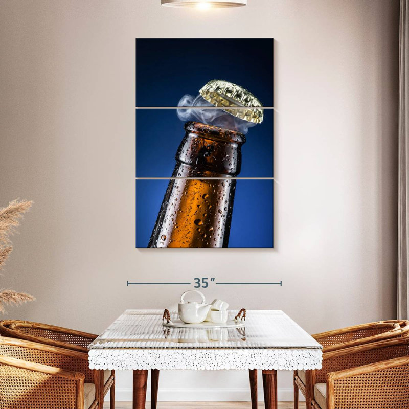 Yarlin Beer Bottle Cap, 50" H x 32" W