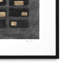 Washed Black Squares Print by Michael Willett