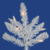 Flocked White Spruce AUnlit rtificial Christmas Tree, 9' H