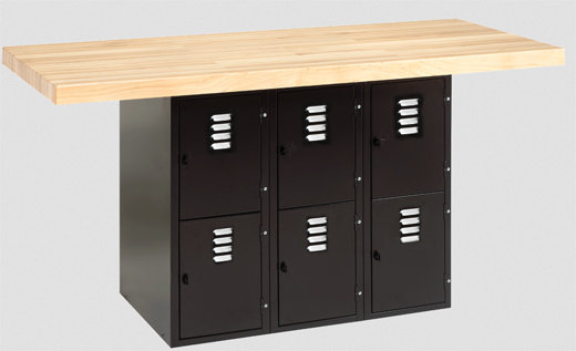 64'' W Wood Top Workbench