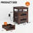 Gracie Oaks Nightstand With Charging, USB & AC Outlets, Rustic Narrow Nightstand With 2 Drawers, Bedside Table With Open Compartment For Living Room, Bedroom-917017439