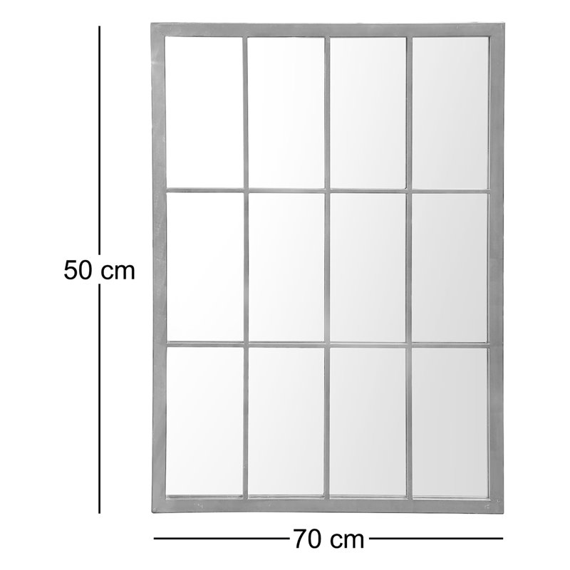 Turcot Metal Flat Wall Mirror, Gatehouse