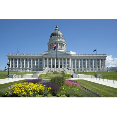 Utah State Capitol 1 Piece Wrapped Canvas Wall Art