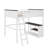 Queen Size Loft Bed With Desk,Open Shelf And USB Charging Station