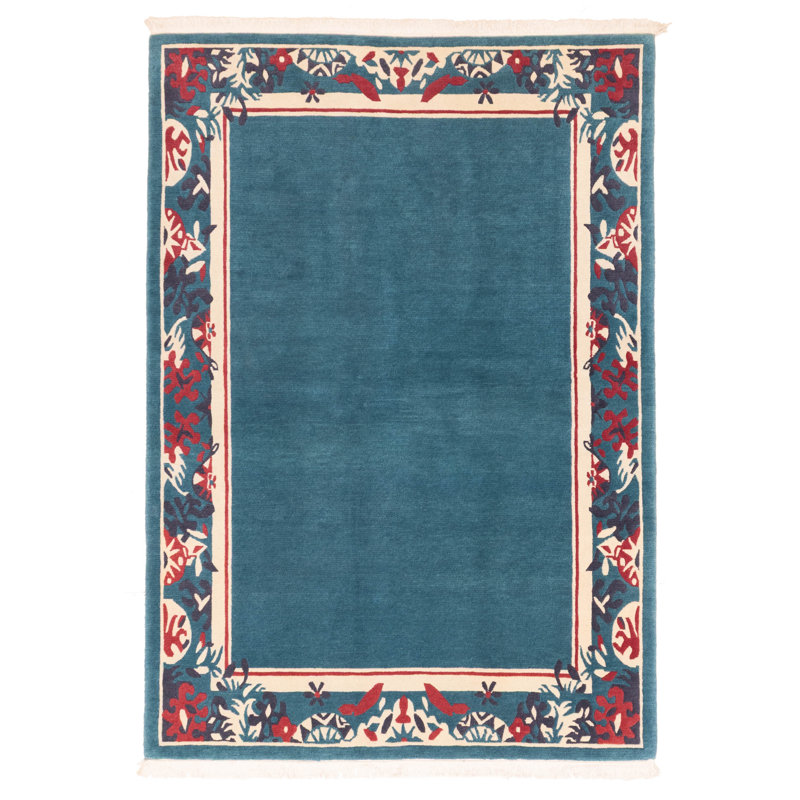 Tapis sarcelle Caudell 5 pi 7 po x 7 pi 9 po
