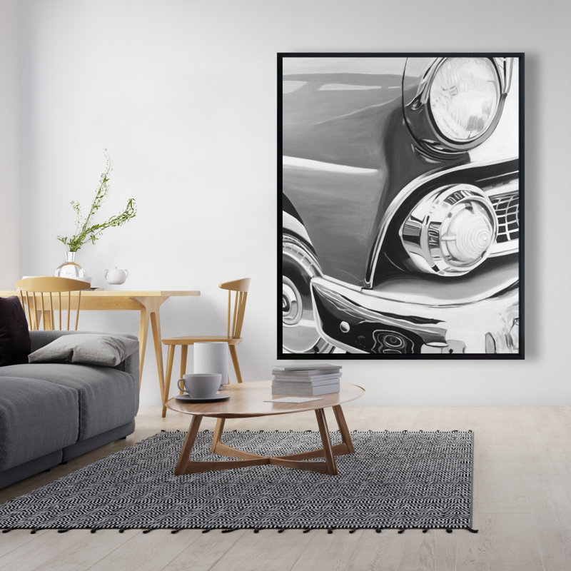Beautiful Old Car Print On Canvas