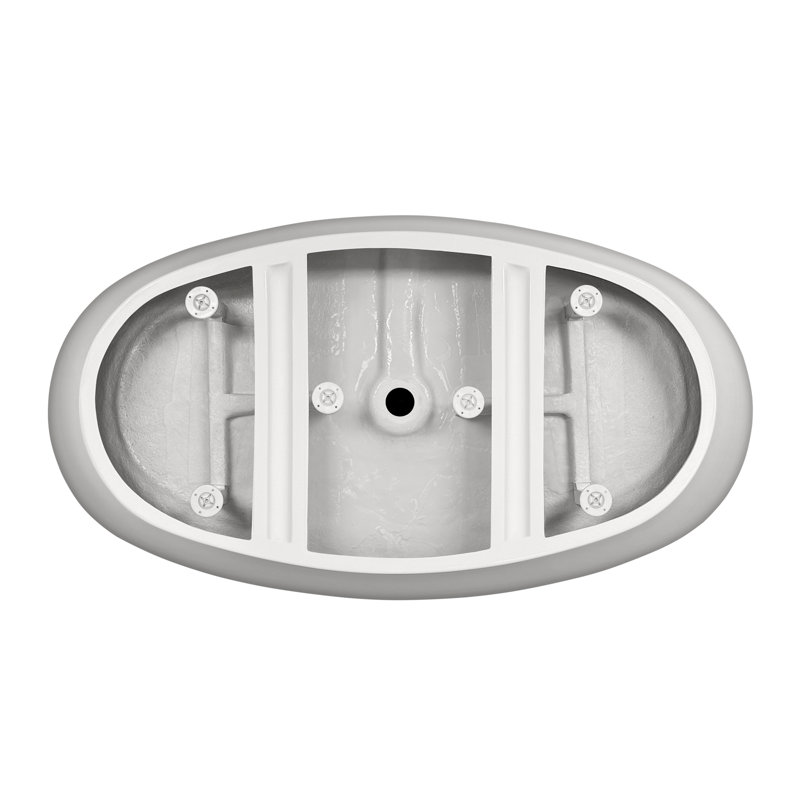 Dorrit 66" x 32" Freestanding Soaking Acrylic Bathtub with Faucet