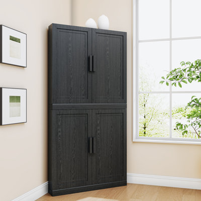 Reno  62" H Kitchen Pantry Corner Cabinet