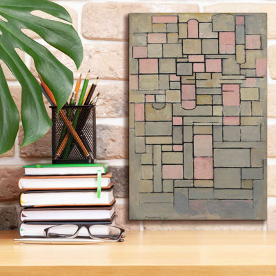 'Composition 8, 1914' by Piet Mondrian, Giclee Canvas Wall Art