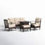 Ensemble de conversation avec foyer Arwand-88134943