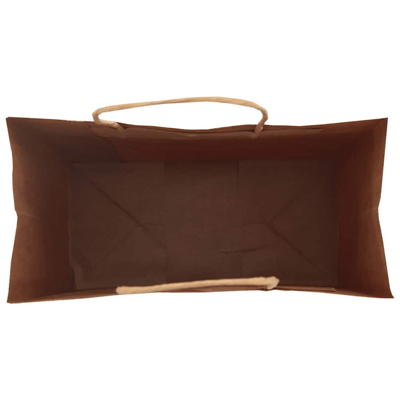 Sacs en papier avec poignées vidaXL, Bleu, H 8,3 po x l 5,9 po x P 3,1 po