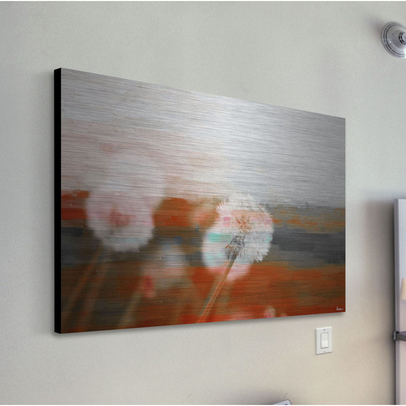 « cascade en rosée » par parvez taj,-impression sans cadre sur métal, H 40 po x l 60 po x P 1,5 po