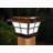 Prestige Solar Powered Integrated LED Fence Post Cap Light 4 in. x 4 in. with Base Adapter Included-23282567-23282570