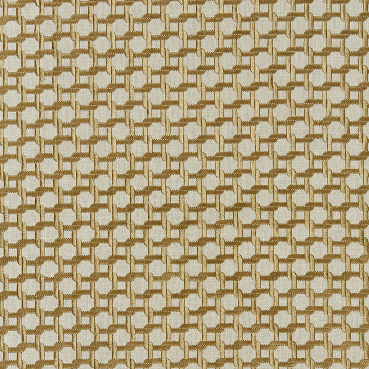Modern Luxury Link Embroidery Fabric, Bronze