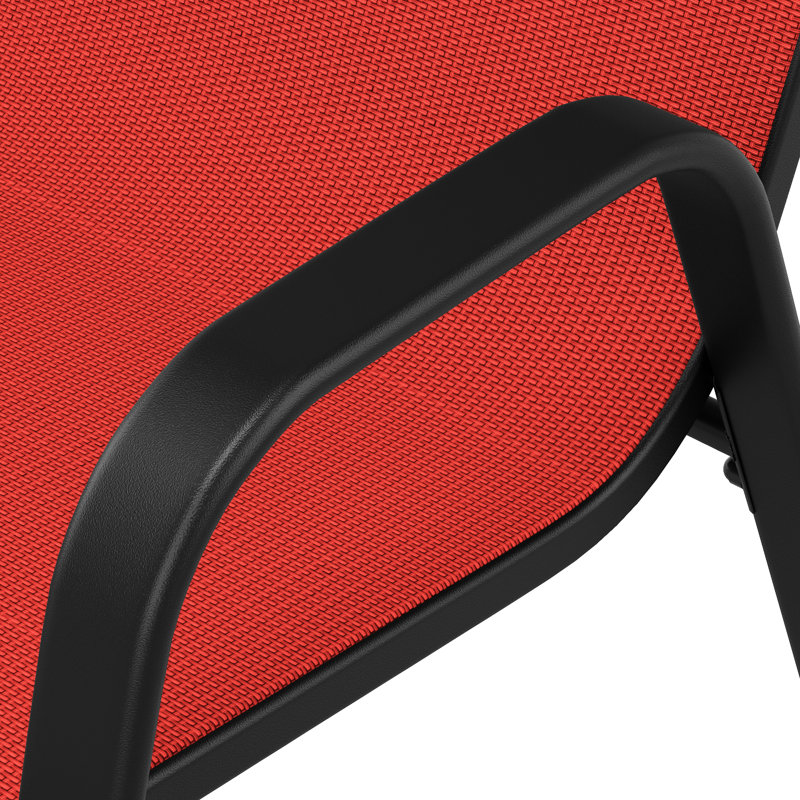 6 chaises de salle à manger d'extérieur avec une capacité de 350 lb, un siège large pour le soutien lombaire, une structure antirouille et des sièges en tissu imperméable à plusieurs environnements, en métal