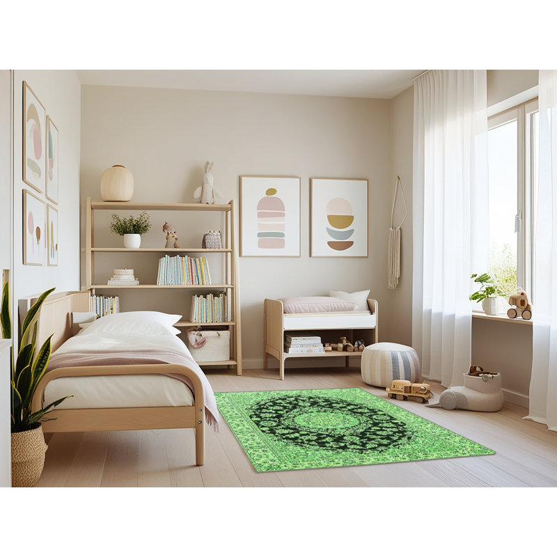 Metzer Performance Floral Indoor Rug, Rectangle 3' x 5'