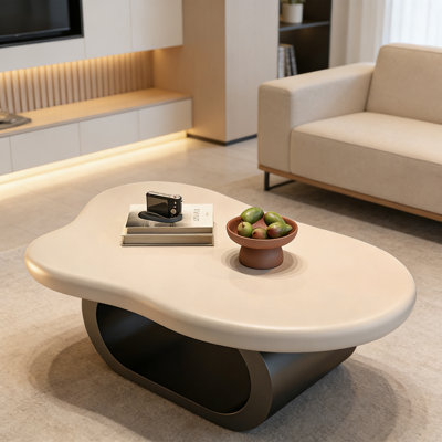 Table basse moderne de style crème moderne
