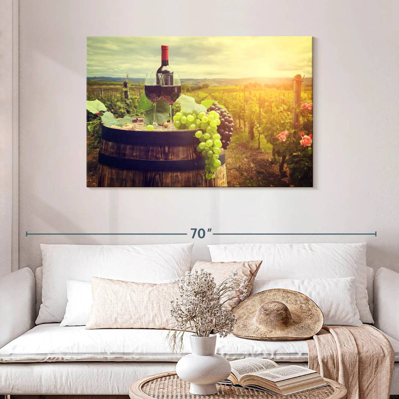Yarlin Tuscan Vineyard Wine, 30" H x 45" W
