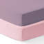 Ensemble de 2 draps pour lit de bébé standard pour garçons et filles, draps-housses en jersey de coton à 100%, drap pour lit de bébé, draps pour lit de tout-petit, drap de matelas pour lit de bébé de 52 po x 28 po | Mauve et rose-1268780003-1268780029
