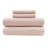 Cotton Blend Jersey Knit Blush All Season 4-Piece Full Sheet Set-944867359-1071272782