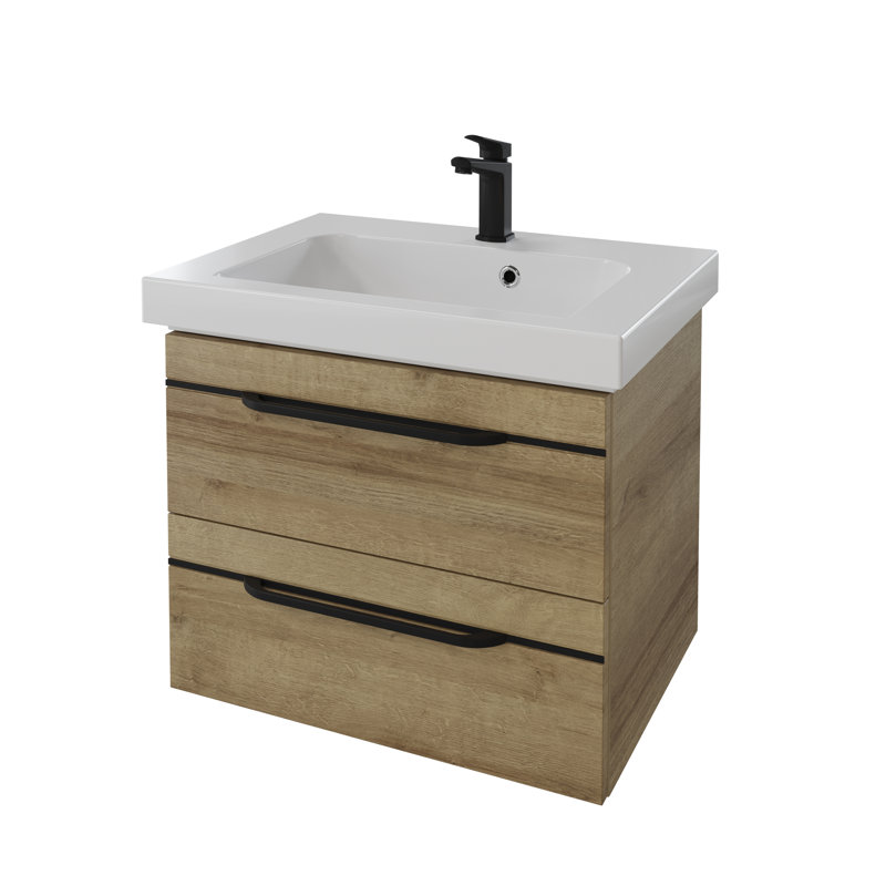 Balto Bathroom Furniture Suite, Medium Wood