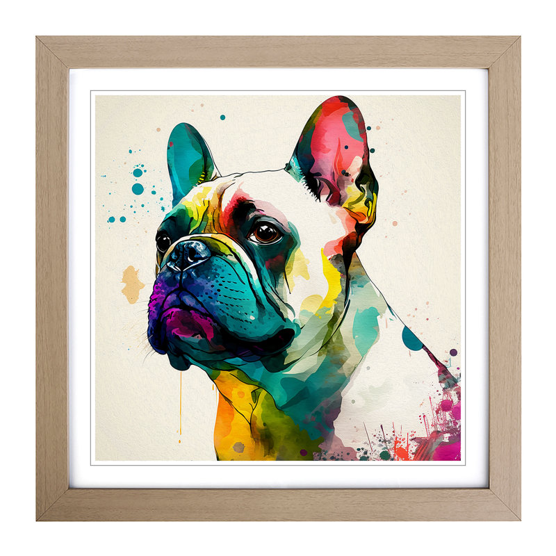 Single Picture Frame Print on Wood, Oak