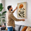 Single Stem in Bloom Botanical - Wrapped Canvas-1104650470-1104650479