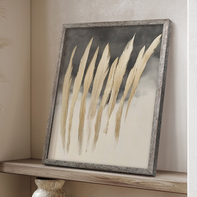 «LANDSCAPES Series Lxxvii», reproduction d'art encadrée - bois massif