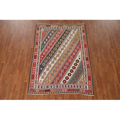 Vegetable Dye Kilim   Rug 5x7