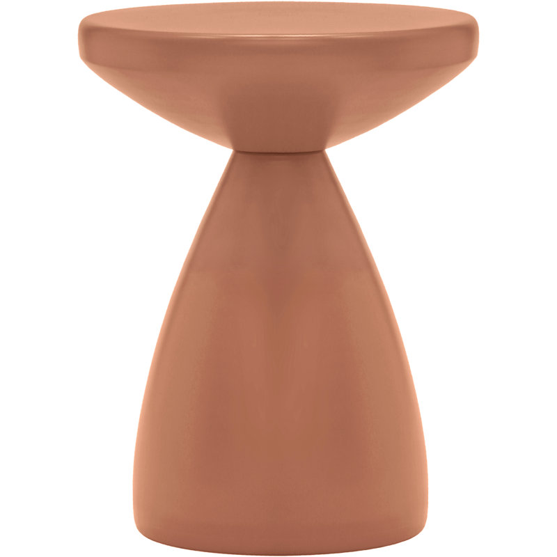 Anika Hendershot Iron Side Table, Terracotta