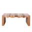 Table de centre rectangulaire de 48,2 po pour le salon - Cette élégante table basse rectangulaire allie charme rustique et design moderne, parfaite pour la maison de campagne, industrielle et minimaliste.