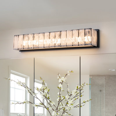 Dimmable Matte Black Led Vanity Bath Bar