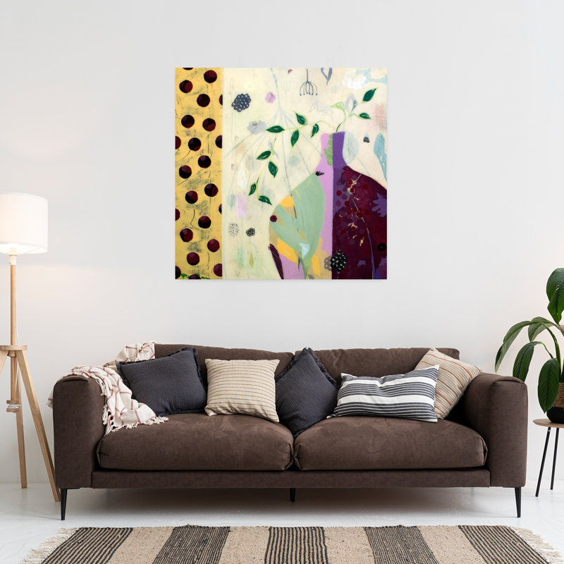 Charlotte, art contemporain, H 36 po x l 36 po