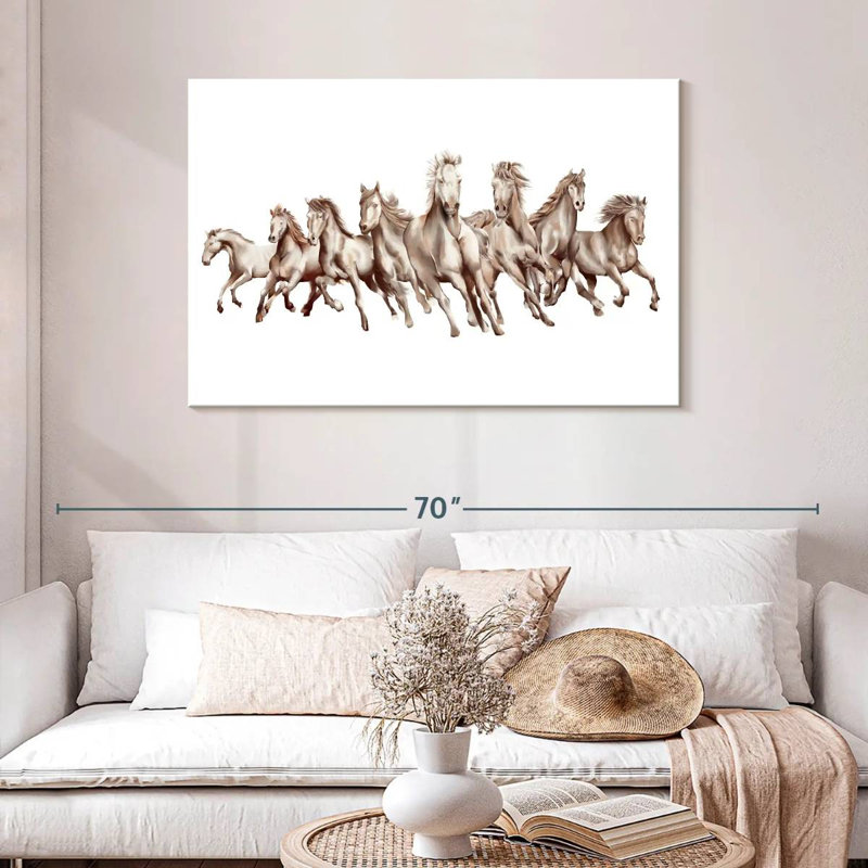 Brampt 8 Horses, 30" H x 45" W