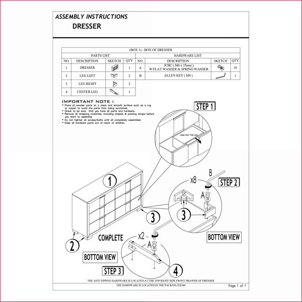 Dimensions du produit