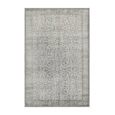 Tapis traditionnel gris / noir