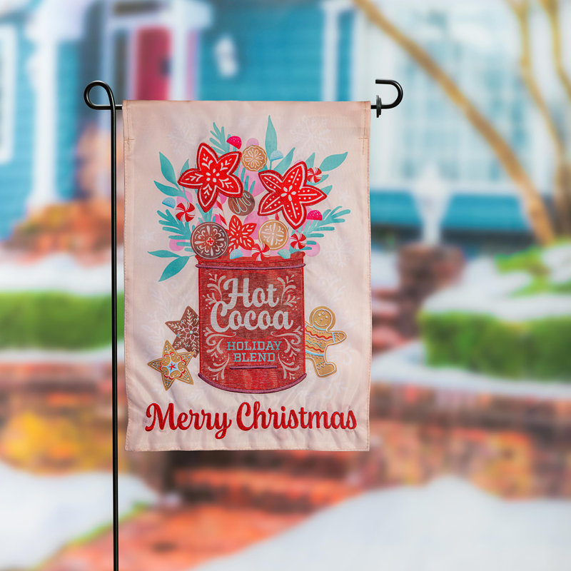 Drapeau de jardin Hot Cocoa Holiday