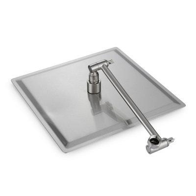 Pomme de douche à pluie avec bras de douche (carré de 10 pouces)