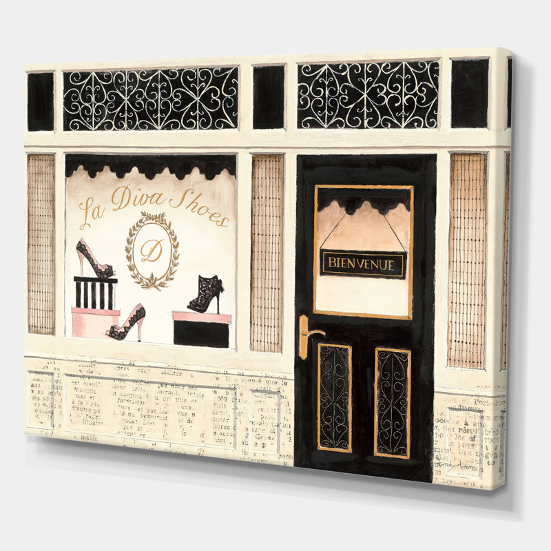 Impression sur toile mode, Paris Diva Shoes - Paris Diva Shoes, H 30 po x l 40 po x 1,5 po